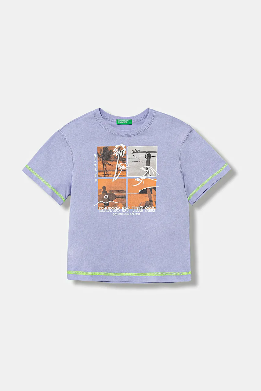 United Colors of Benetton Детска памучна тениска