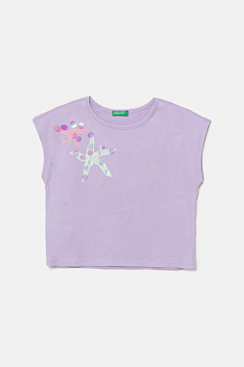 United Colors of Benetton Детска памучна тениска