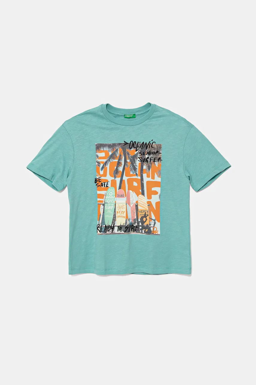 United Colors of Benetton Детска памучна тениска