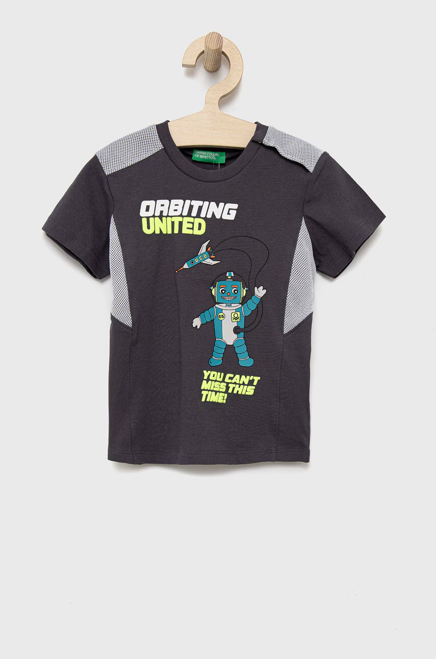 United Colors of Benetton Детска памучна тениска