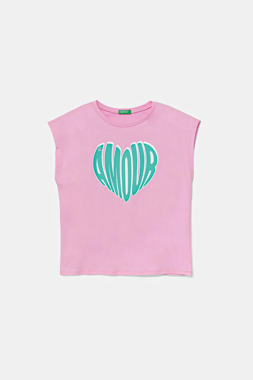United Colors of Benetton Детска памучна тениска