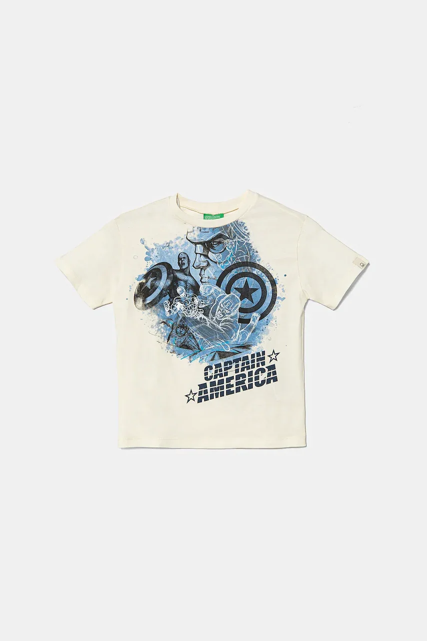 United Colors of Benetton Детска памучна тениска x Marvel