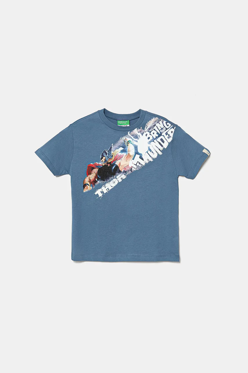United Colors of Benetton Детска памучна тениска x Marvel
