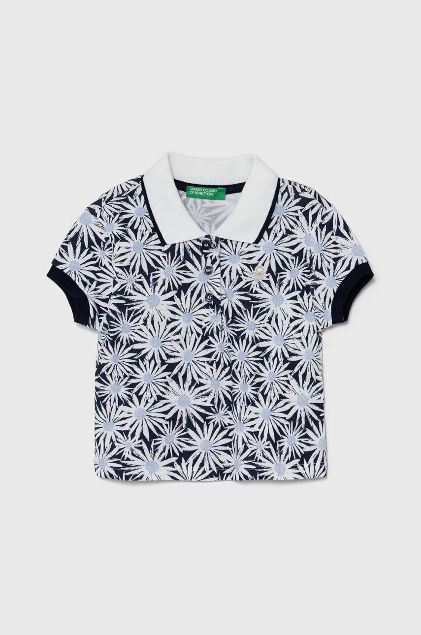 United Colors of Benetton Детска тениска с яка