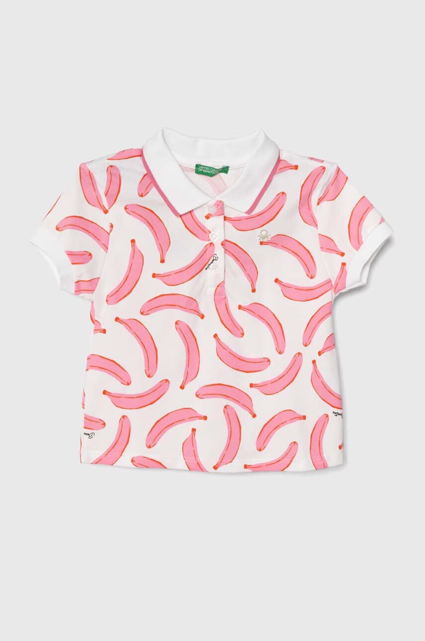 United Colors of Benetton Детска тениска с яка