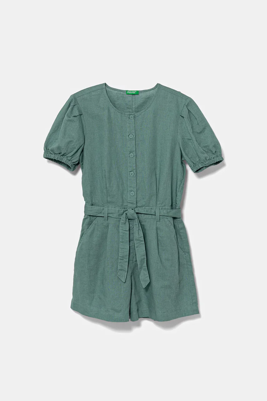 United Colors of Benetton Детски ленен гащеризон