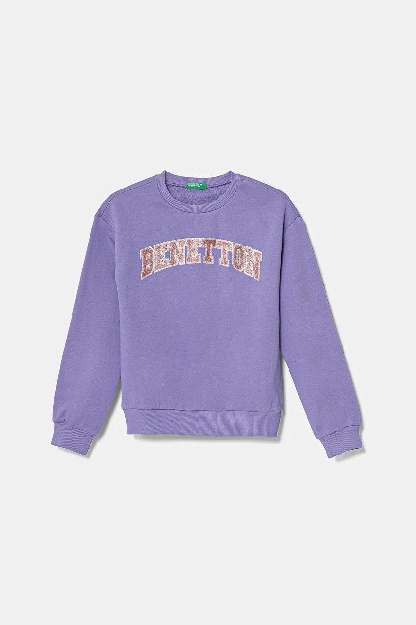 United Colors of Benetton Детски памучен суичър