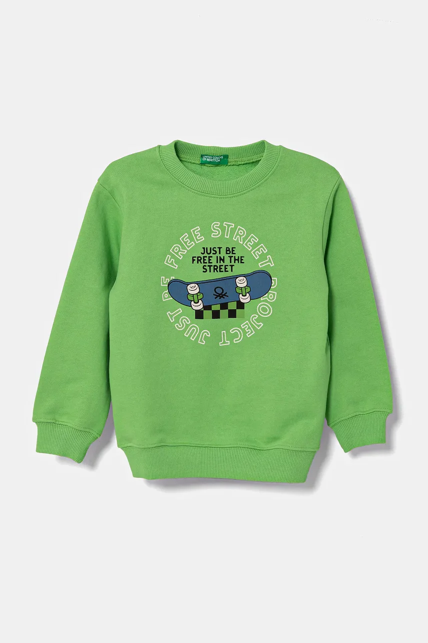 United Colors of Benetton Детски памучен суичър