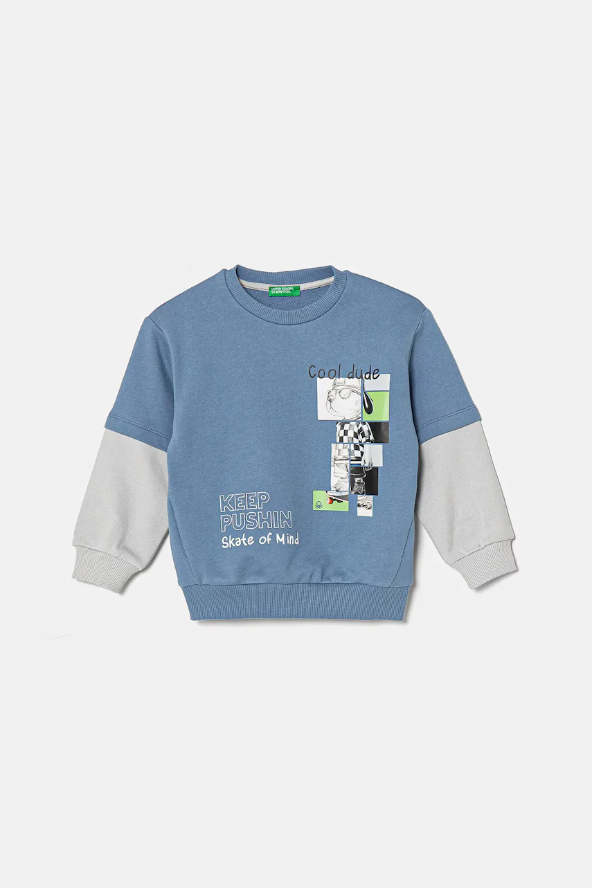 United Colors of Benetton Детски памучен суичър