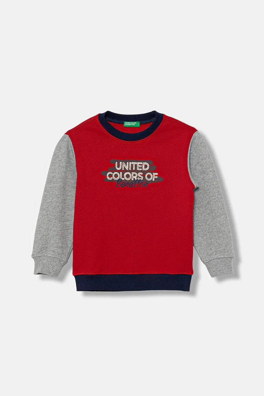 United Colors of Benetton Детски памучен суичър