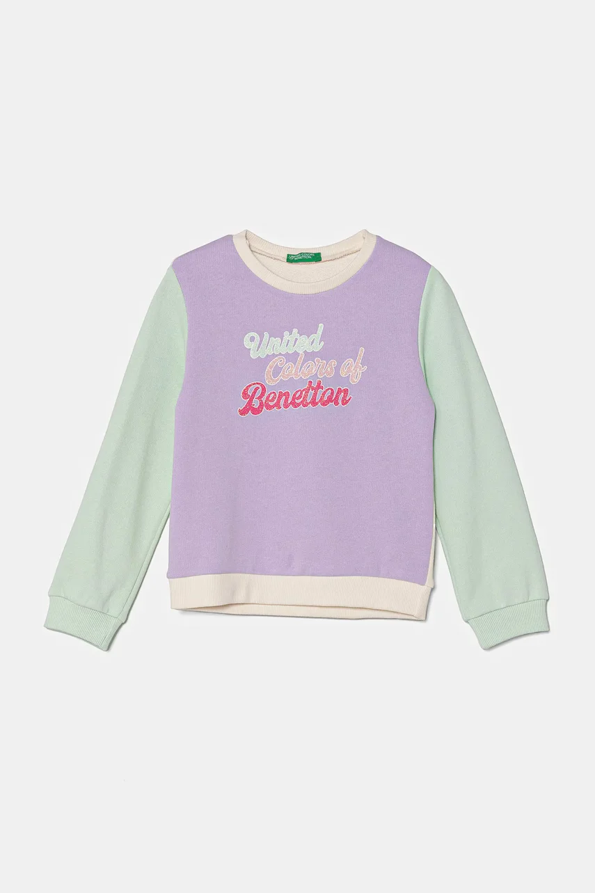 United Colors of Benetton Детски памучен суичър