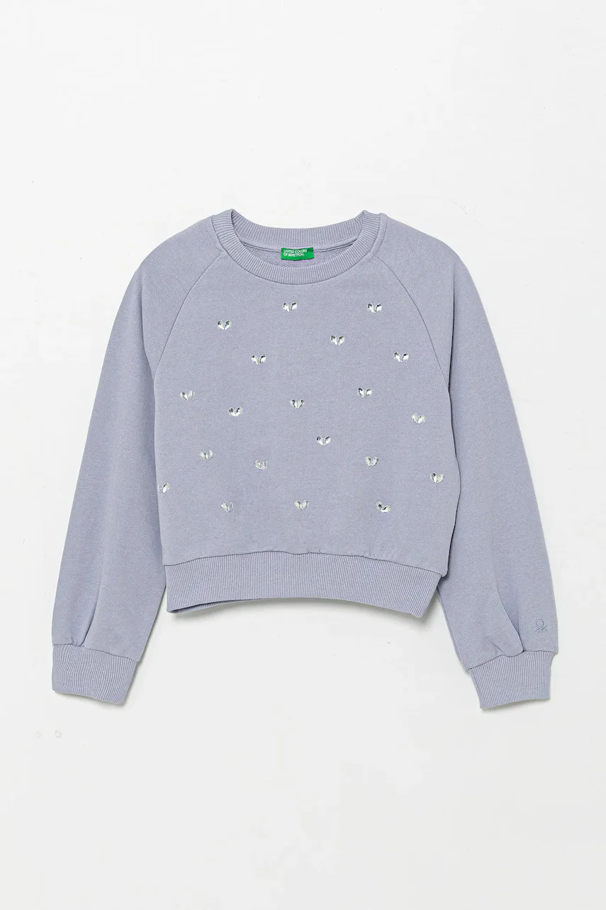 United Colors of Benetton Детски памучен суичър