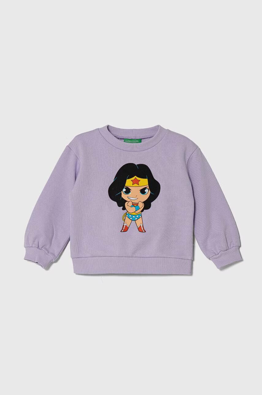 United Colors of Benetton Детски памучен суичър x DC