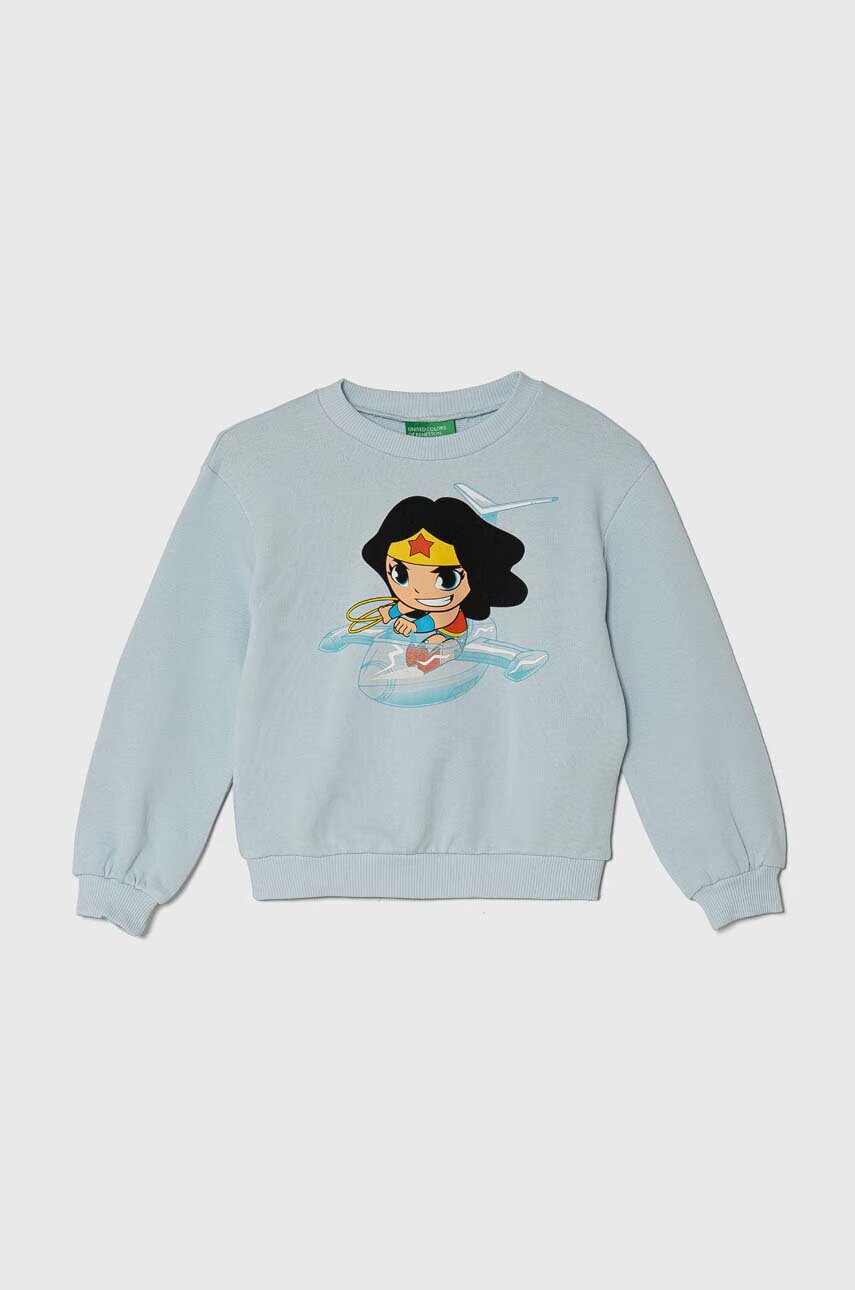 United Colors of Benetton Детски памучен суичър x DC