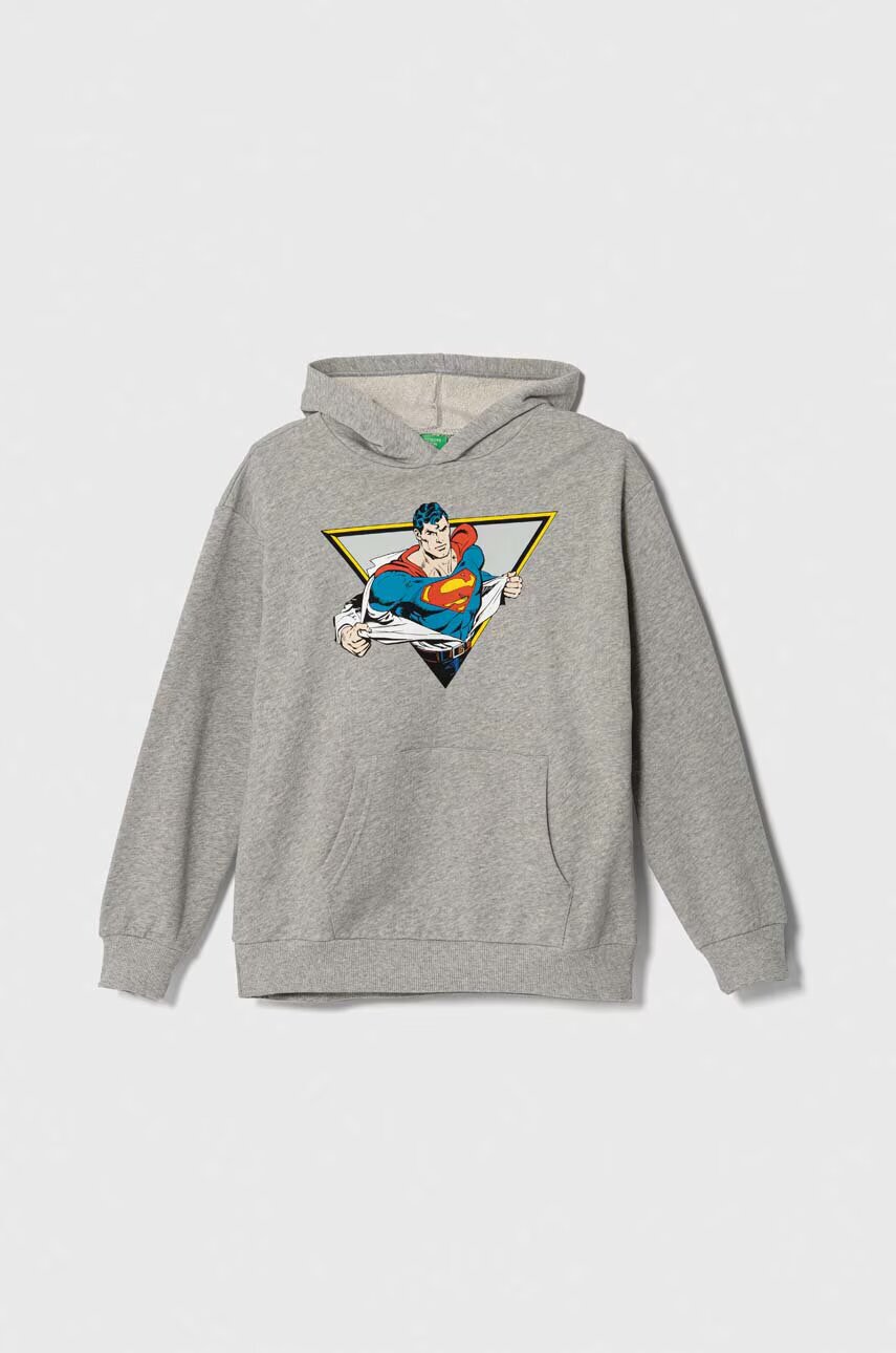 United Colors of Benetton Детски памучен суичър x DC