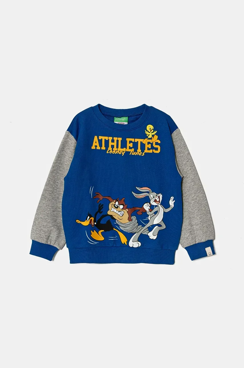 United Colors of Benetton Детски памучен суичър x Looney Tunes