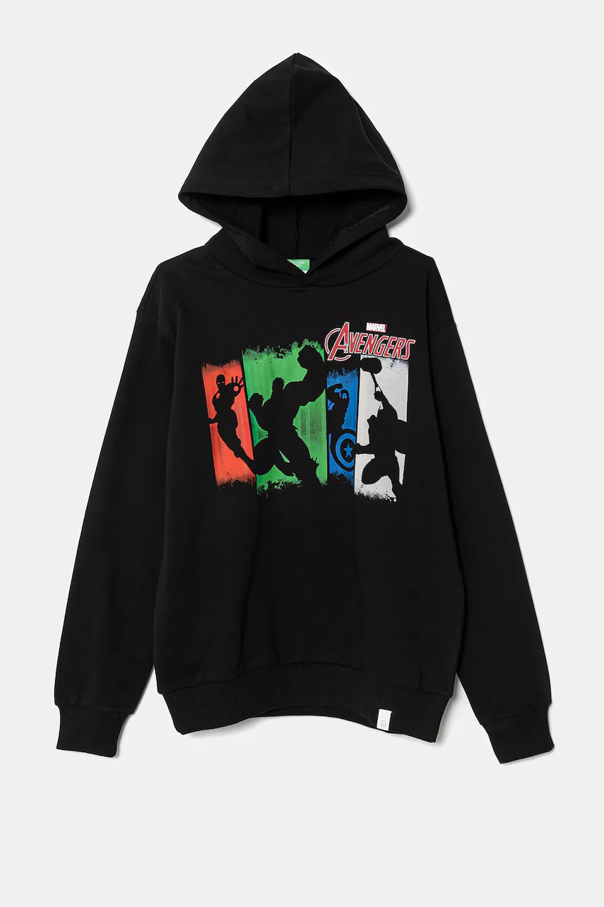 United Colors of Benetton Детски памучен суичър x Marvel