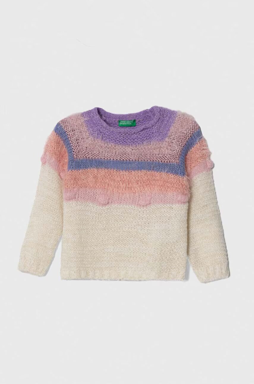 United Colors of Benetton Детски пуловер с вълна
