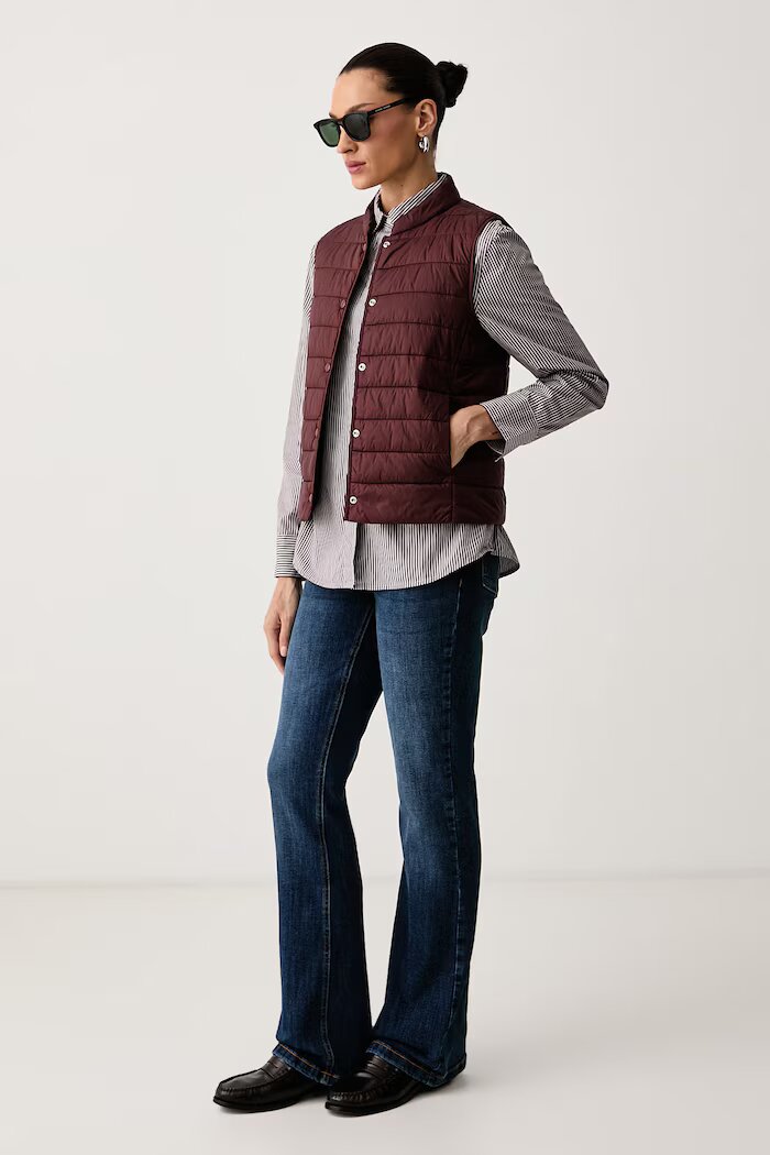 United Colors of Benetton елек дамски кафяв 2TWDDJ01D
