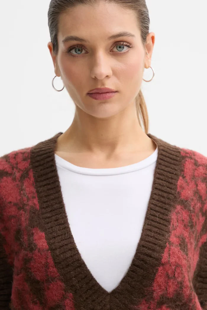 United Colors of Benetton Елек с мохер в кафяво 1VAAE403E