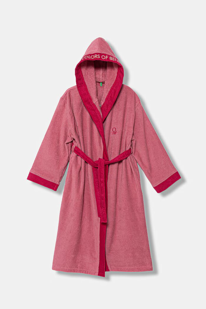 United Colors of Benetton хавлиен халат за деца памучен розов 64PDR8001