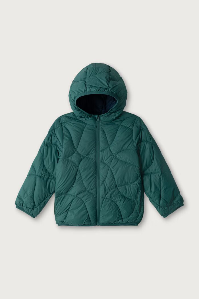United Colors of Benetton късо яке за деца тюркоазено 2TWDGN04N