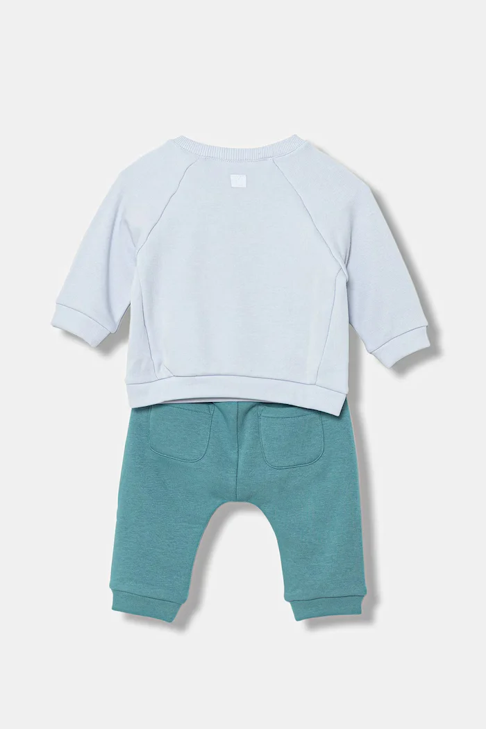 United Colors of Benetton Комплект бебешки анцуг в синьо 3FTZAK01D