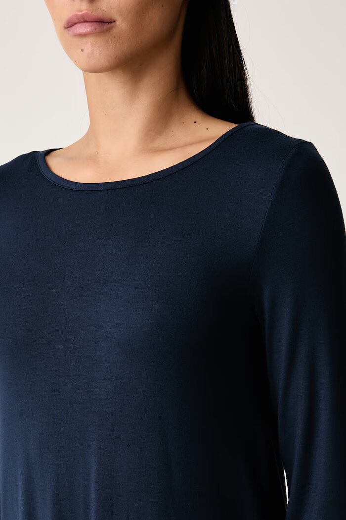 United Colors of Benetton нощница дамска с вискоза синя 3Z123C01J