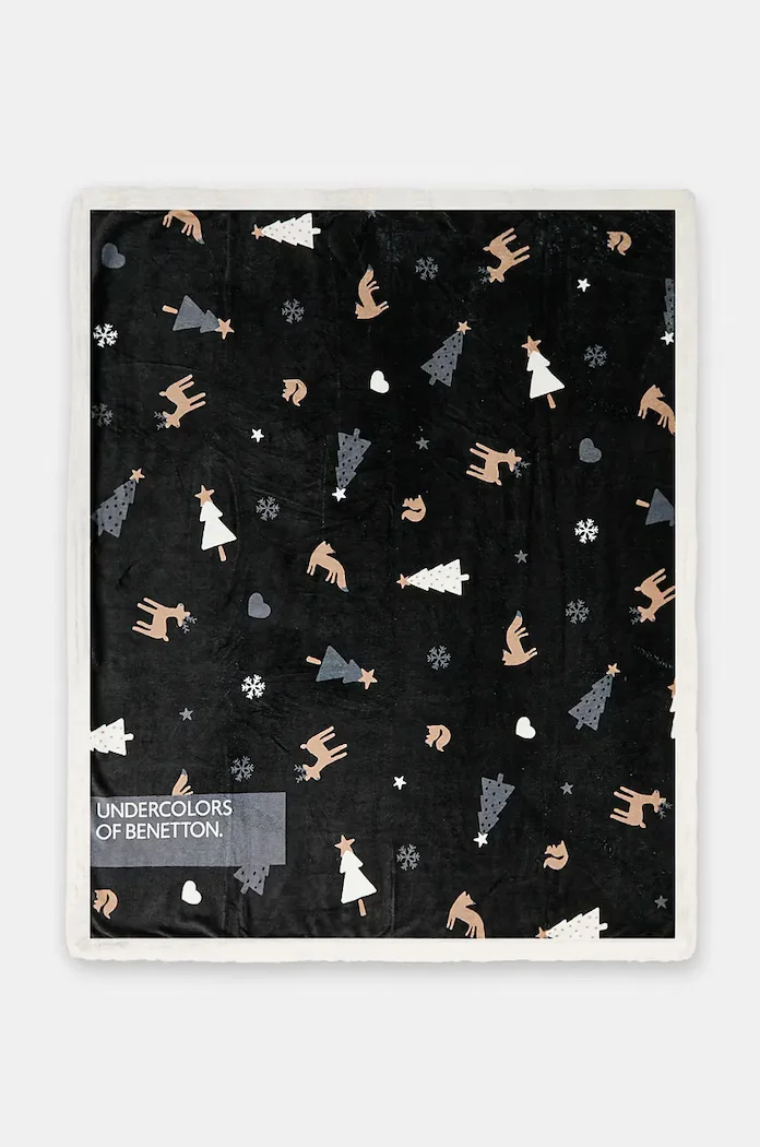 United Colors of Benetton Одеяло 170 x 170 cm в черно 6FK82801W