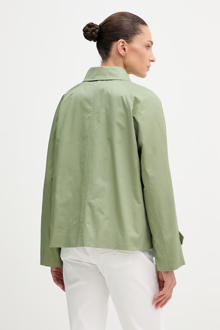 United Colors of Benetton палто дамско памучно зелено 2QJYDN09K