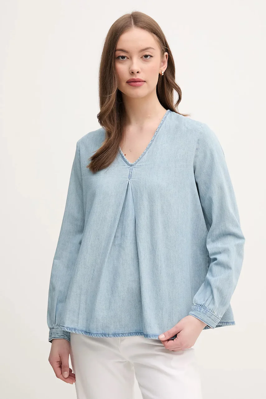 United Colors of Benetton Памучна блуза
