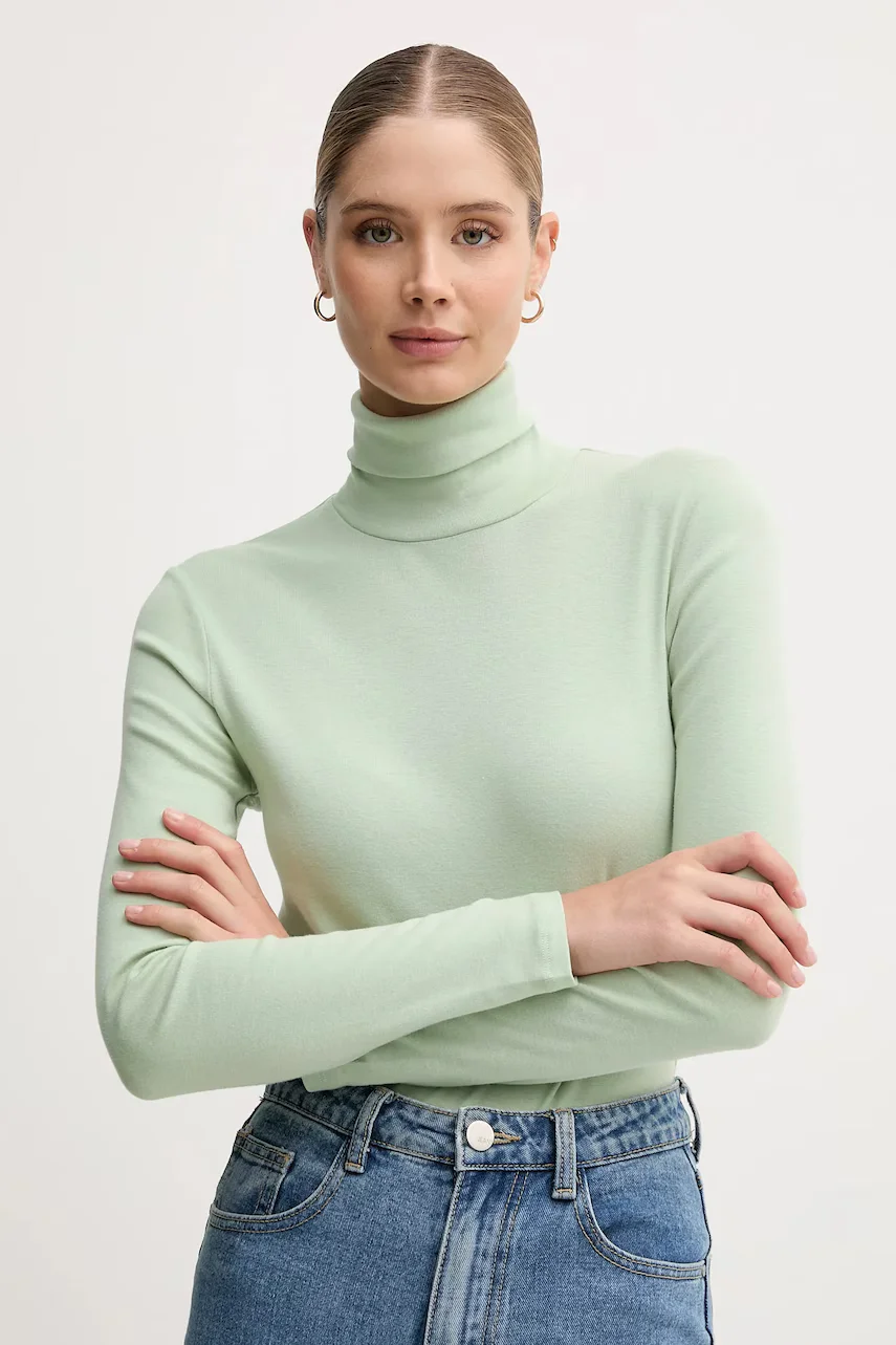 United Colors of Benetton Памучна блуза с дълги ръкави