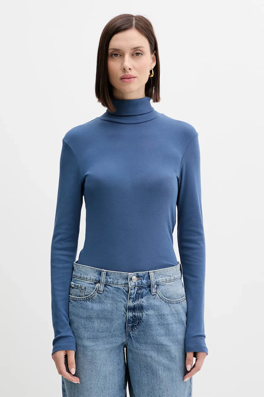 United Colors of Benetton Памучна блуза с дълги ръкави