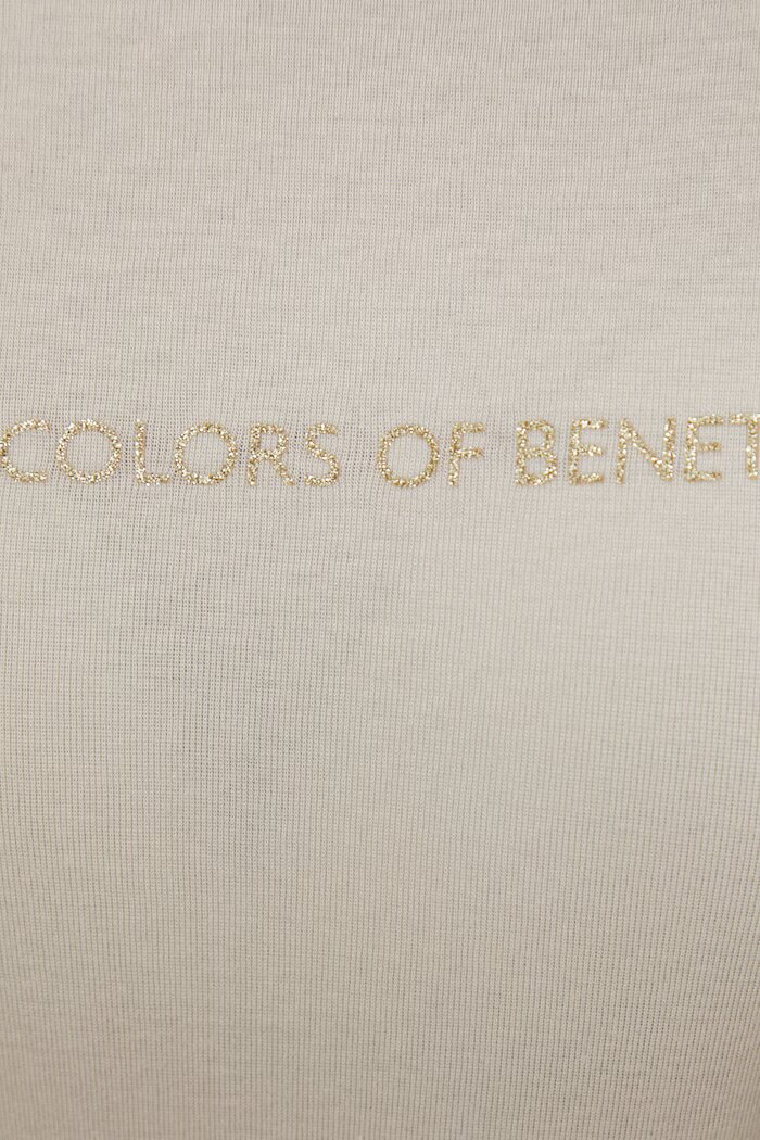 United Colors of Benetton Памучна блуза с дълги ръкави в лилаво 3GA2E16G0