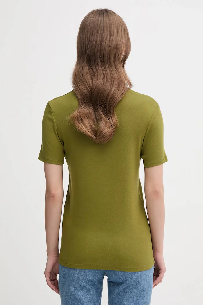 United Colors of Benetton Памучна тениска дамска в розово 3GA2E4230
