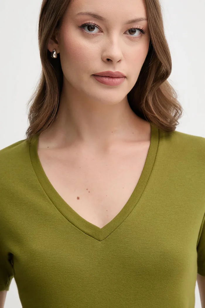 United Colors of Benetton Памучна тениска дамска в розово 3GA2E4230
