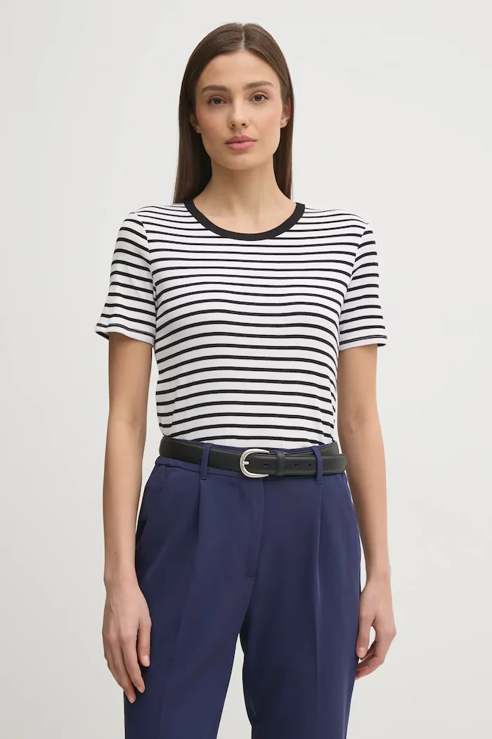 United Colors of Benetton Памучна тениска в бяло 30YSE16A0
