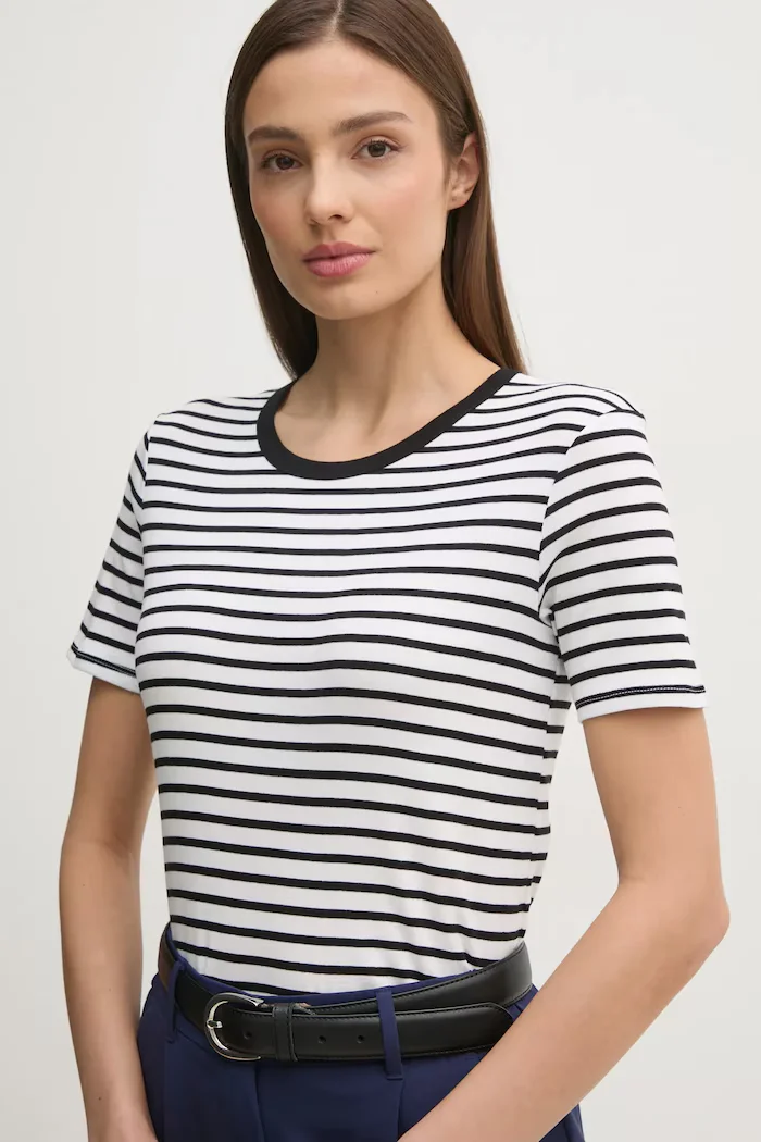 United Colors of Benetton Памучна тениска в бяло 30YSE16A0