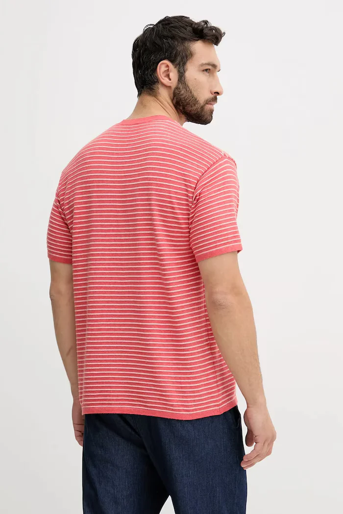 United Colors of Benetton Памучна тениска в розово с десен 1195K109V