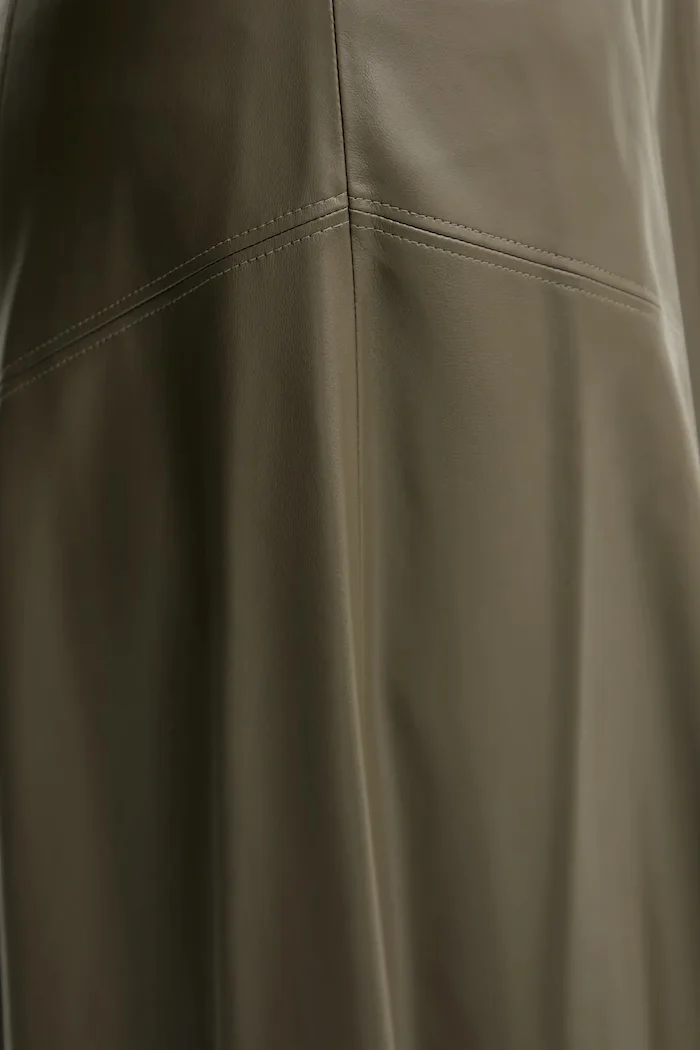 United Colors of Benetton Пола в зелено среднодълга разкроена 4M3CD0059