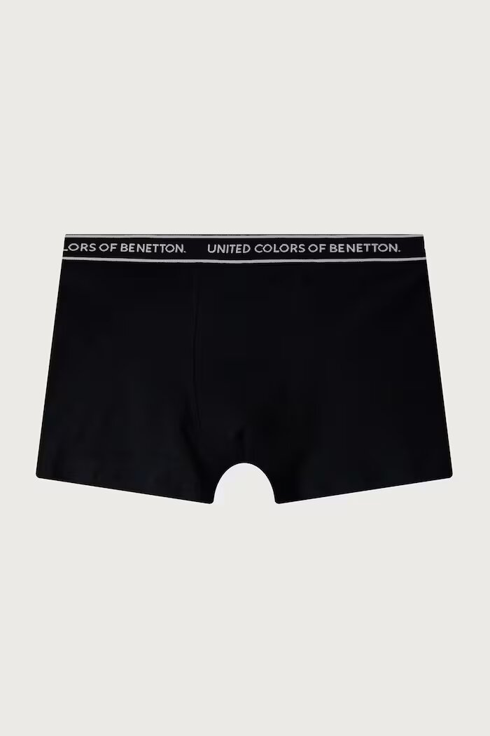 United Colors of Benetton прилепнали боксерки за деца от памук с еластан 2 броя сини 3G680X01V