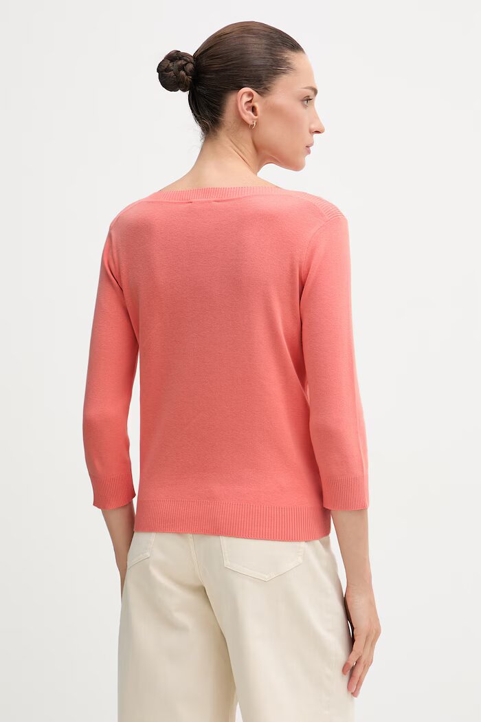 United Colors of Benetton пуловер дамски от памук оранжев 1C19D10G1