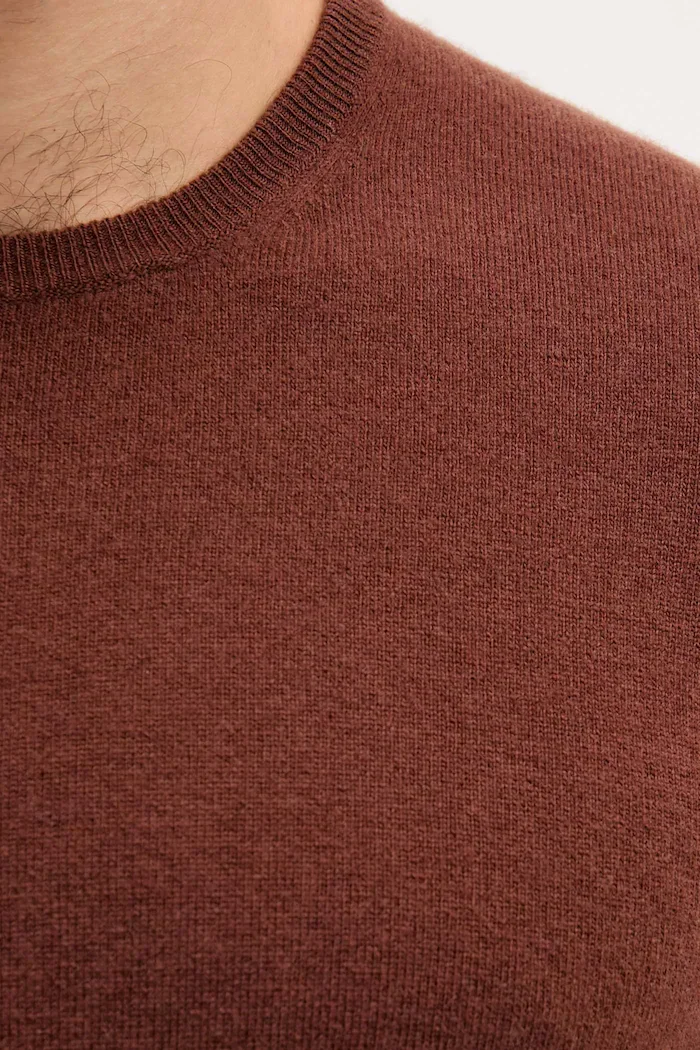 United Colors of Benetton пуловер мъжки от вълна кафяв 1002U1G34