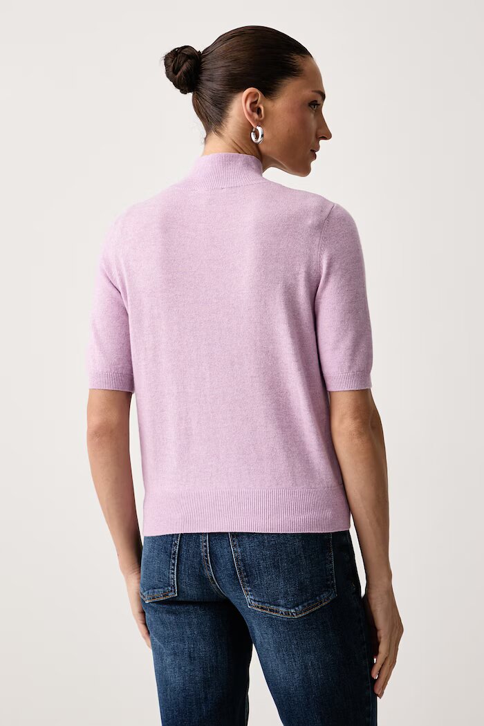 United Colors of Benetton пуловер с къси ръкави дамски с вълна виолетов 1B9YD204U