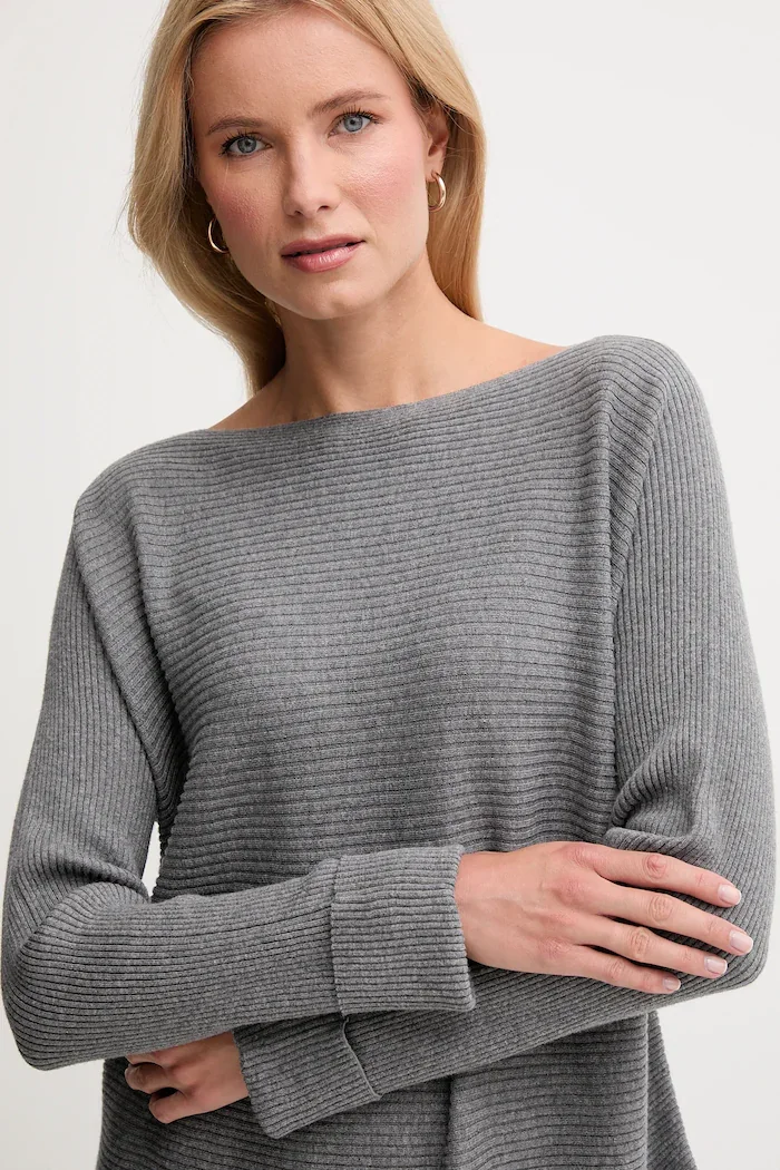 United Colors of Benetton Пуловер с вълна в сиво 1Y6SD10CH