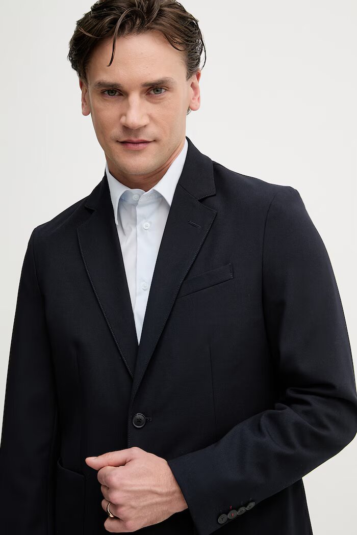 United Colors of Benetton сако с едноредно закопчаване мъжко тъмносиньо 23N4UW021
