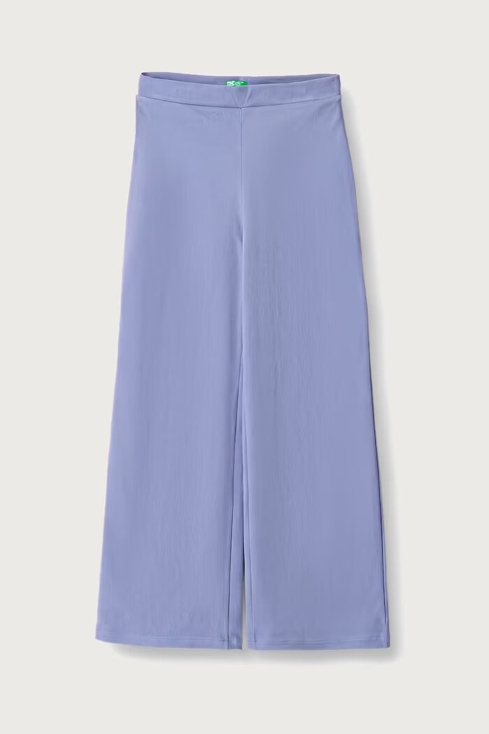 United Colors of Benetton широк панталон за деца с памук виолетов 46D6CE04C