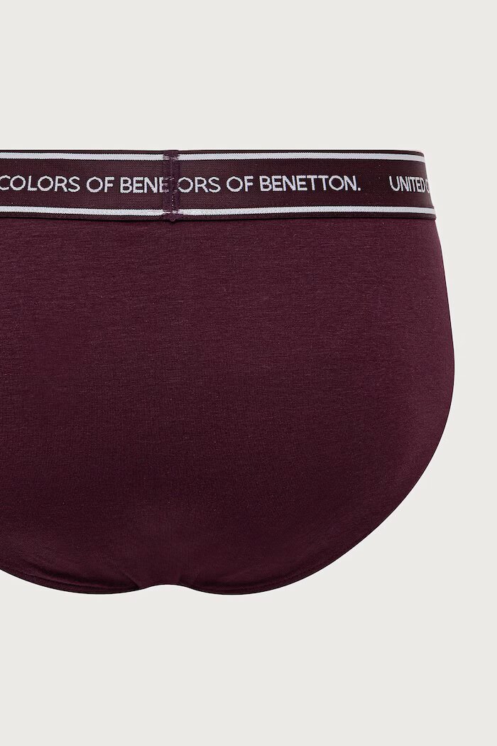 United Colors of Benetton слипове мъжки от памук с еластан 2 броя бели 3G682S00N