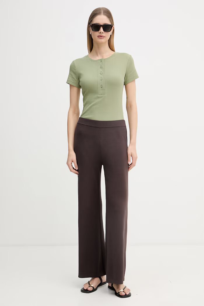 United Colors of Benetton Спортен панталон дамски от вискоза кафяв 1LHGDF015