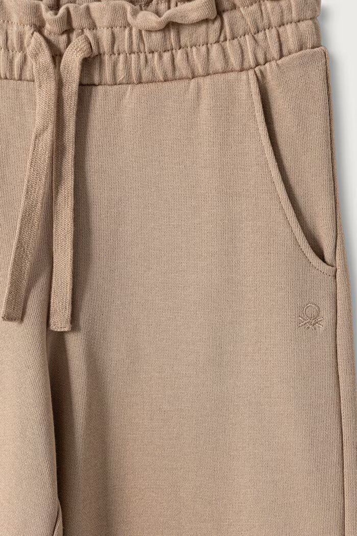 United Colors of Benetton спортен панталон за деца от памук кафяв 3J70GF05I